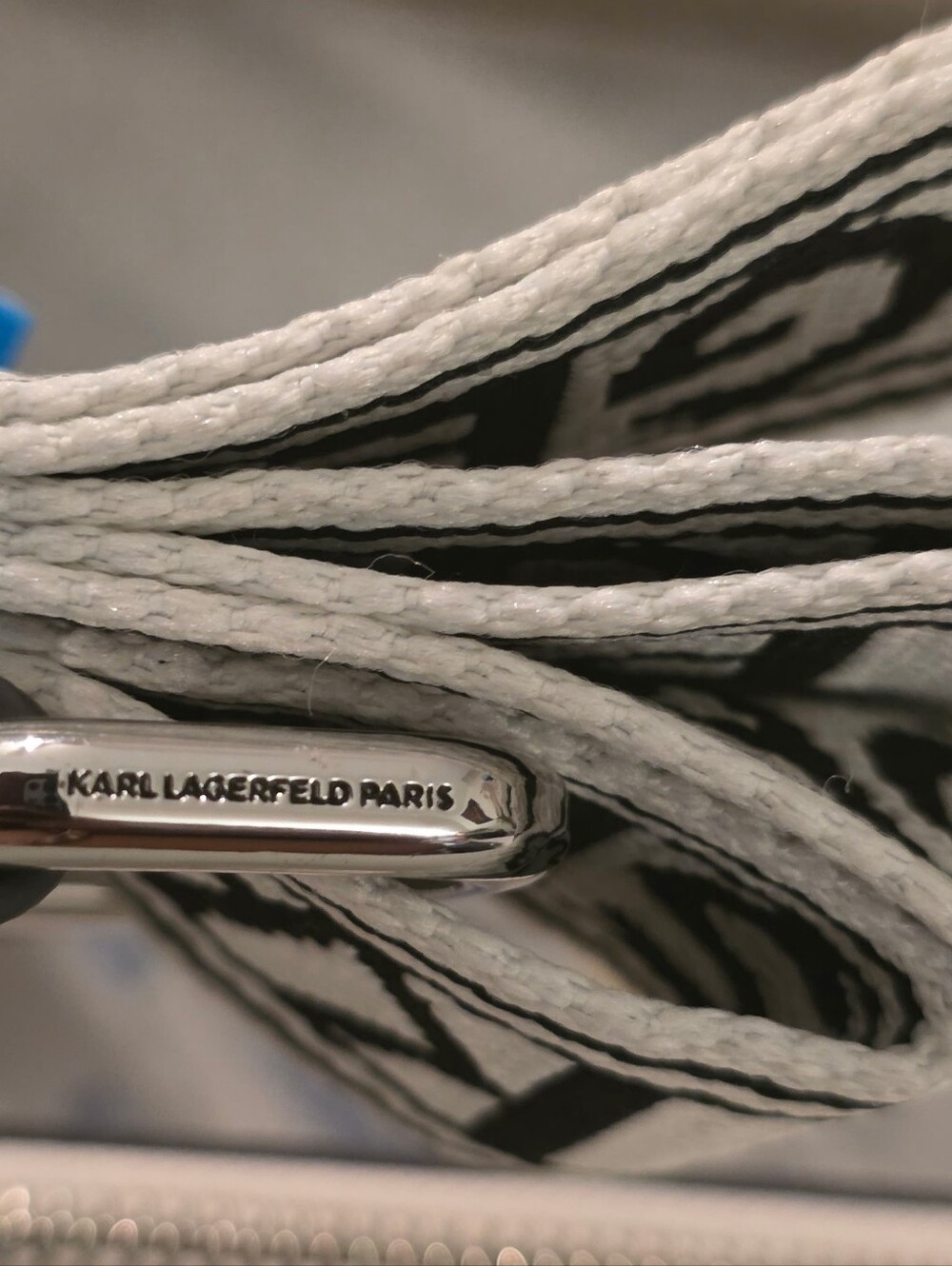 Karl Lagerfeld White Leather Crossbody Bag with Charms - Picture 7 of 8